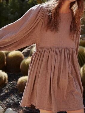 Free People Beach Mini Dress, Boho